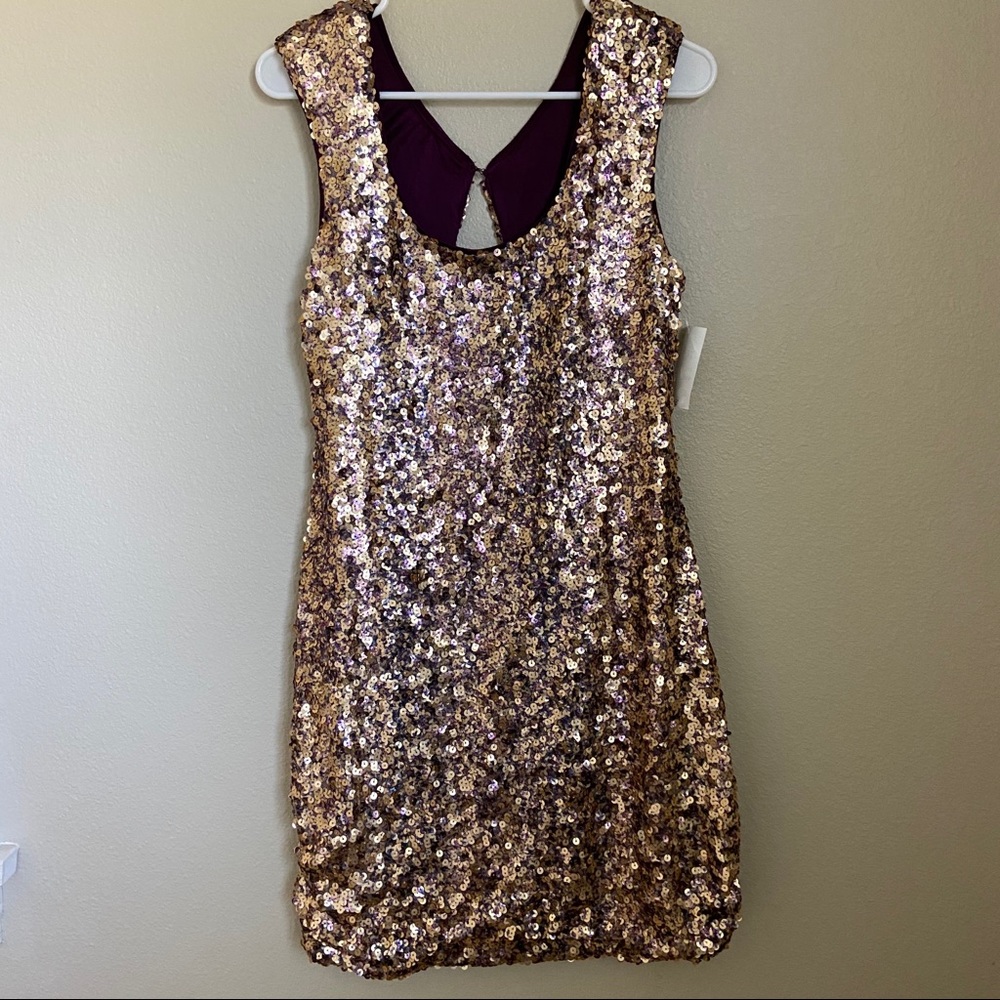 AIDAN MATTOX | sequin dress